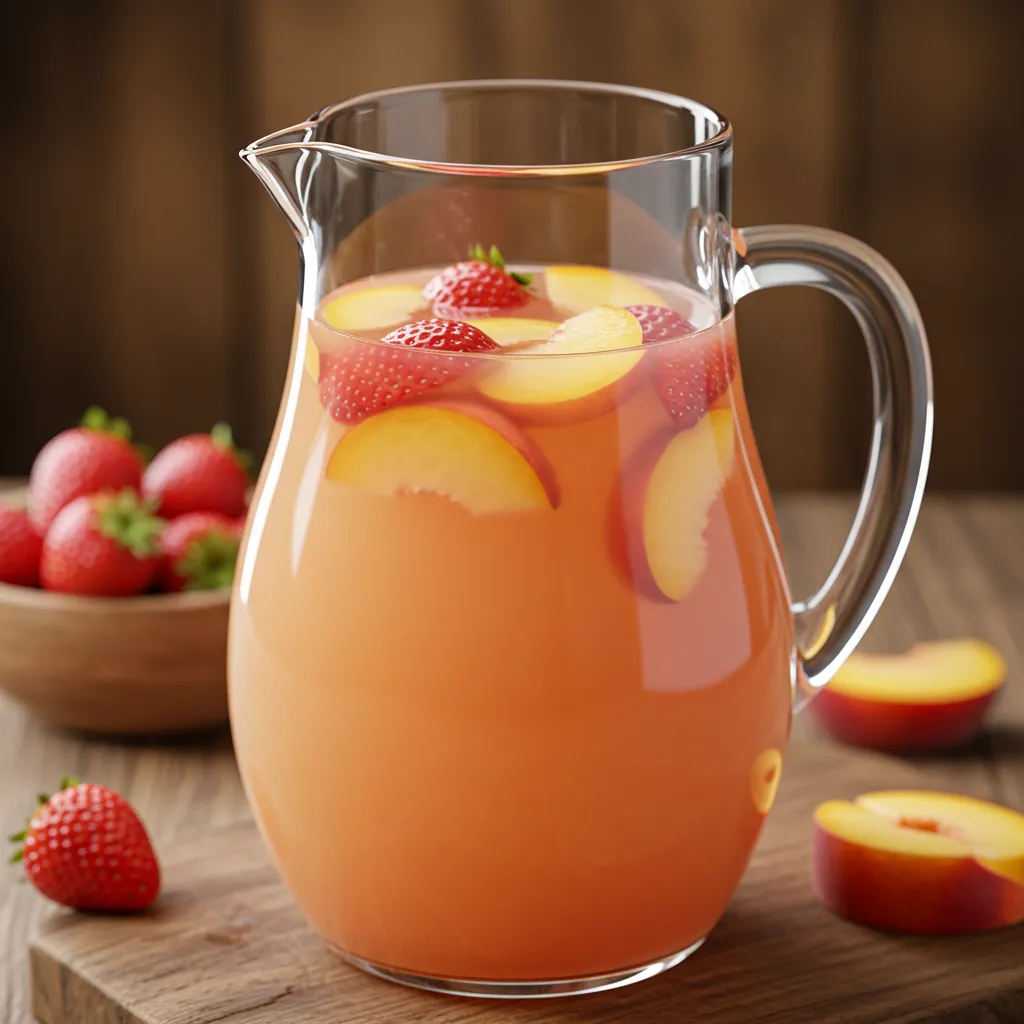 Fresh Peach & Strawberry Lemonade - tertiary view